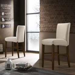 New Pacific Direct Inc. Levi Fabric Counter Stool, Summit Linen -CHAMPRO shop 2e118f550f77f248 0338 w800 h800 b0 p0