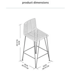 Madeleine Home Inc. Odette Bar Stool, Ivory 30 Madeleine Home Inc. Odette Bar Stool, Ivory -CHAMPRO shop 30b1692102baf466 9701 w800 h800 b1 p0