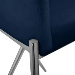 Meridian Furniture Xavier Velvet Upholstered Counter Height Stool, Navy, Chrome Finish -CHAMPRO shop 30e10f35008700ed 1660 w800 h800 b0 p0