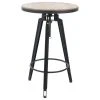 GDFStudio GDF Studio Velthur Antique Color Firwood Swivel Bar Table