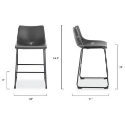 Edgemod Brinley Counter Stool, Set Of 3, Gray 9 Edgemod Brinley Counter Stool, Set Of 3, Gray -CHAMPRO shop 3591d23c0cad9b1b 7292 w800 h800 b1 p0