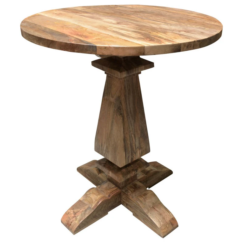Rustic Home Interiors Round Bar Height Mango Table 5 Rustic Home Interiors Round Bar Height Mango Table - Image 5