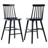 Duhome Elegant Lifestyle Set Of 2 Spindle Wood Counter Stools