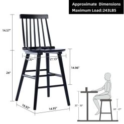 Duhome Elegant Lifestyle Set Of 2 Spindle Wood Counter Stools 15 Duhome Elegant Lifestyle Set Of 2 Spindle Wood Counter Stools -CHAMPRO shop 377102d803d784f8 8914 w800 h800 b1 p0