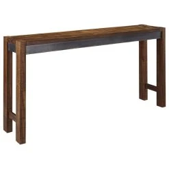 Ashley Furniture Industries Torjin Long Counter Table, Casual Style, Two-Tone Brown