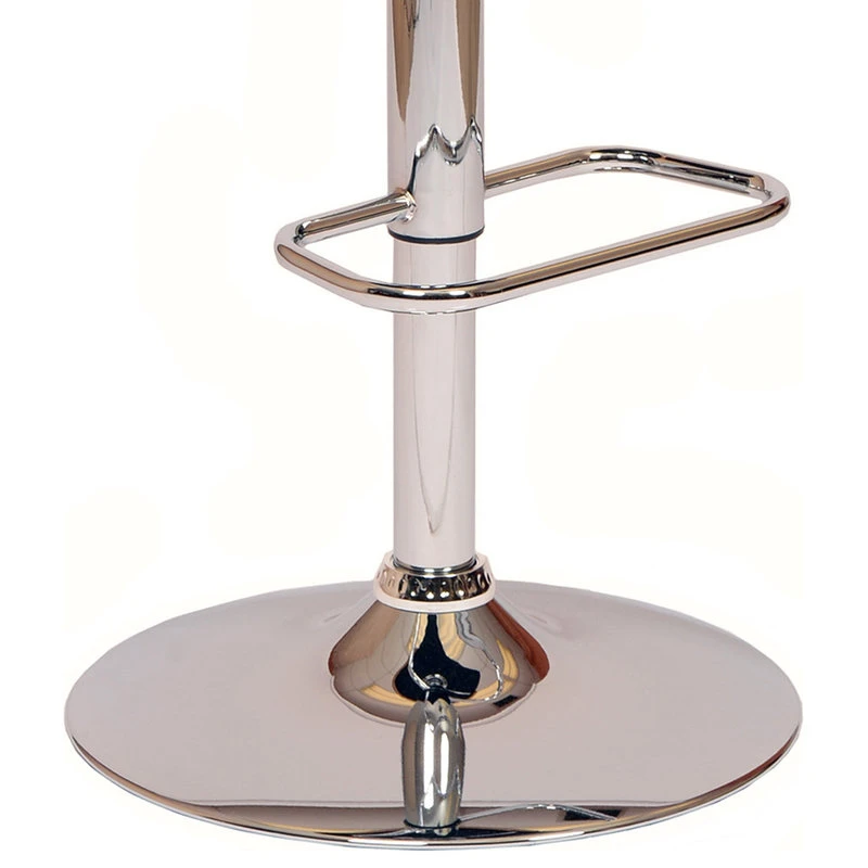 Armen Living Adele Black Faux Leather And Walnut Wood Bar Stool LCADSWBABLWA 3 Armen Living Adele Black Faux Leather And Walnut Wood Bar Stool LCADSWBABLWA - Image 3