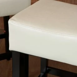 GDFStudio GDF Studio Duff Backless Leather Counter Stools, Set Of 2, Ivory -CHAMPRO shop 3831035c0f93149f 2945 w800 h800 b0 p0
