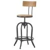 GDFStudio Modern Industrial Design Adjustable Seat Height Bar/Counter Stool