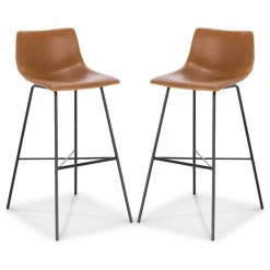 Poly & Bark Poly And Bark Paxton 29" Bar Stool, Set Of 2, Tan