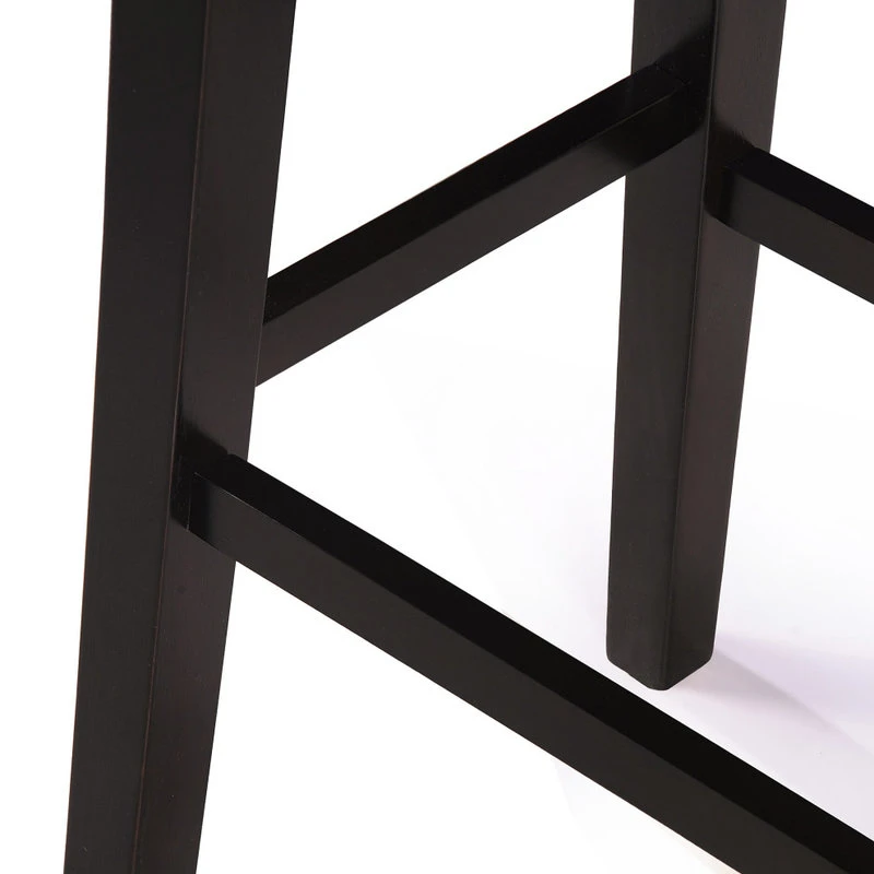 GDFStudio GDF Studio Cavalia Saddle Shaped Studded Rim Stool, Set Of 2, Brown 4 GDFStudio GDF Studio Cavalia Saddle Shaped Studded Rim Stool, Set Of 2, Brown - Image 4