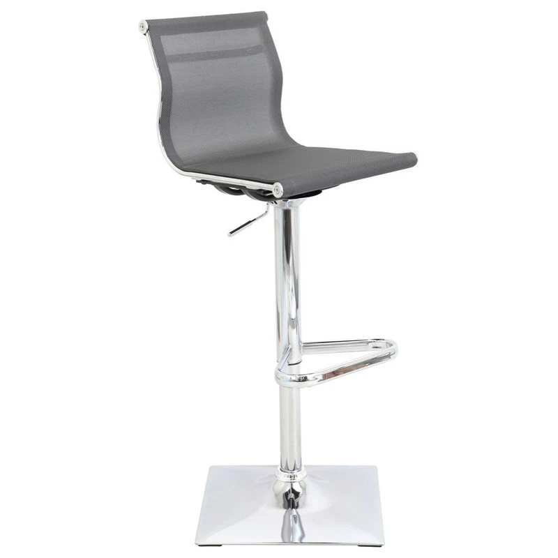 Lumisource Mirage Adjustable Barstool, Gray 1 Lumisource Mirage Adjustable Barstool, Gray