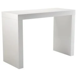 Sunpan Modern Home Sunpan Ikon Faro C-Shape Bar Table, White