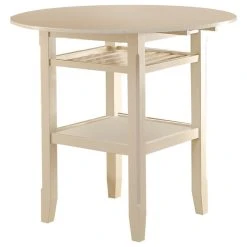 Acme Furniture Acme Counter Height Table In Cream Finish 72545