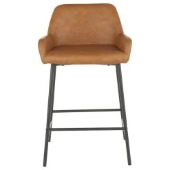 Lumisource Daniella Industrial Counter Stool In Black Metal, Camel Faux Leather, Set Of 2 7 Lumisource Daniella Industrial Counter Stool In Black Metal, Camel Faux Leather, Set Of 2 -CHAMPRO shop 3e71dc720d6eb3e4 9740 w800 h800 b1 p0