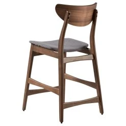 GDFStudio GDF Studio Molle Mid-Century Design Counter Stools, Gray/Walnut, Set Of 2 -CHAMPRO shop 3f112623039999c3 7495 w800 h800 b1 p0
