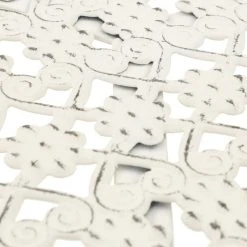 Vida XL International B.V. VidaXL Bistro Table Vintage Style Round Metal 15.7" White Pub End Side Table -CHAMPRO shop 3f61371a0ec74a7e 1805 w800 h800 b0 p0