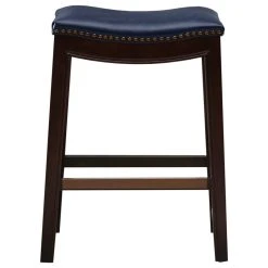 Olliix Madison Park Belfast Saddle Counter Stool, Navy -CHAMPRO shop 400125fa01bd0967 0158 w800 h800 b1 p0