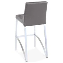 Zuri Furniture Modern Lynx Counter Height Stool Slate Leatherette Brushed Stainless Steel Base -CHAMPRO shop 40212f390aba72b1 8210 w800 h800 b1 p0