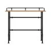 HOMARY 39.4" Industrial Rectangular Wood Bar Height Table Kitchen Breakfast Bar Table