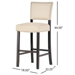 GDFStudio William Contemporary Linen Barstools, Set Of 2 -CHAMPRO shop 41919bad01e6f7b6 1973 w800 h800 b1 p0
