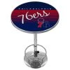 Trademark Gameroom NBA Hardwood Classics Chrome Pub Table, Philadelphia 76ers