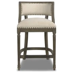 Jennifer Taylor Home Paris Stool With Backrest, Light Beige Linen, 26" Counter Height -CHAMPRO shop 44510ad40138efc9 6214 w800 h800 b1 p0