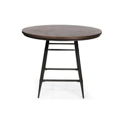 Benjara 45" Modern Solid Wood And Metal Counter Height Table In Brown -CHAMPRO shop 4461cbea00542d95 1083 w800 h800 b1 p0
