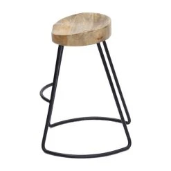 Benzara, Woodland Imprts, The Urban Port The Urban Port 24" Contemporary Wood Saddle Seat Small Barstool In Brown/Black 7 Benzara, Woodland Imprts, The Urban Port The Urban Port 24" Contemporary Wood Saddle Seat Small Barstool In Brown/Black -CHAMPRO shop 4521fb6f00600a1e 5291 w800 h800 b1 p0