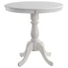 Carolina Classics Fairview 36" Round Pedestal Bar Table, White