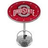 Trademark Gameroom NCAA Chrome Pub Table, Ohio State University, Red Logo