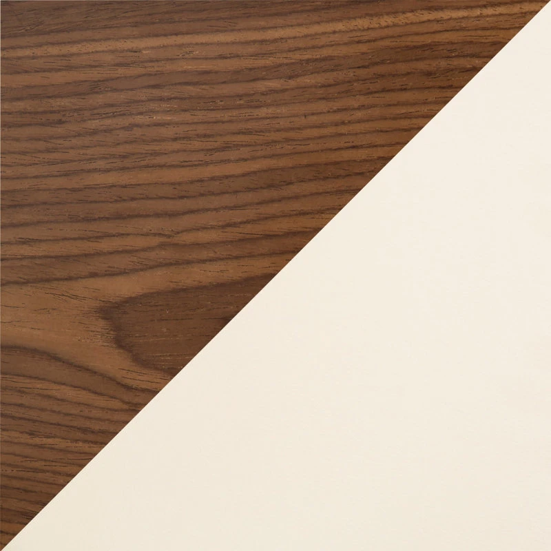 Lumisource Grotto Mid-Century Modern Barstool, Walnut/Cream Faux Leather, Set Of 2 5 Lumisource Grotto Mid-Century Modern Barstool, Walnut/Cream Faux Leather, Set Of 2 - Image 5