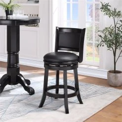 Boraam Industries, Inc. Boraam Augusta 24" Swivel Counter Stool In Black 8 Boraam Industries, Inc. Boraam Augusta 24" Swivel Counter Stool In Black -CHAMPRO shop 48813d690fd45819 0075 w800 h800 b0 p0