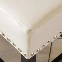 GDFStudio GDF Studio Ralph Off-White Leather Backless Counter Stool, Set Of 2 -CHAMPRO shop 4931a39d01c4438c 0939 w800 h800 b0 p0