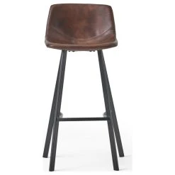 GDFStudio GDF Studio Rex Faux Snake Leather Brown Bar Stools, Set Of 2, Snake Skin Brown -CHAMPRO shop 4a311b2702eb7a91 5899 w800 h800 b1 p0