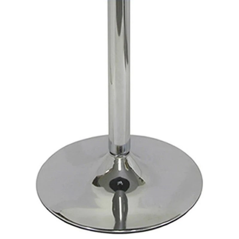 Winsome Spectrum 24" Round Bar Height Pub Table In Black And Chrome 2 Winsome Spectrum 24" Round Bar Height Pub Table In Black And Chrome - Image 2