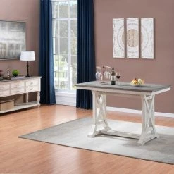 Coast To Coast Imports, LLC Bar Harbor II Cream Counter Height Dining Table -CHAMPRO shop 4ad198f20e9e2c88 6237 w800 h800 b0 p0
