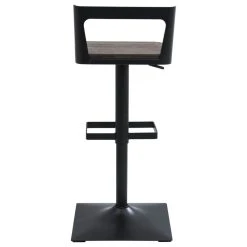 Lumisource Samurai Adjustable Barstool, Black And Espresso -CHAMPRO shop 50a1283607225bcd 5729 w800 h800 b1 p0