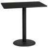 Flash Furniture 30'' X 48'' Rectangular Black Laminate Bar Table