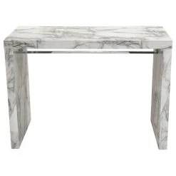 Nova Lifestyle Icon Faux Marble Waterfall Bar Height Table