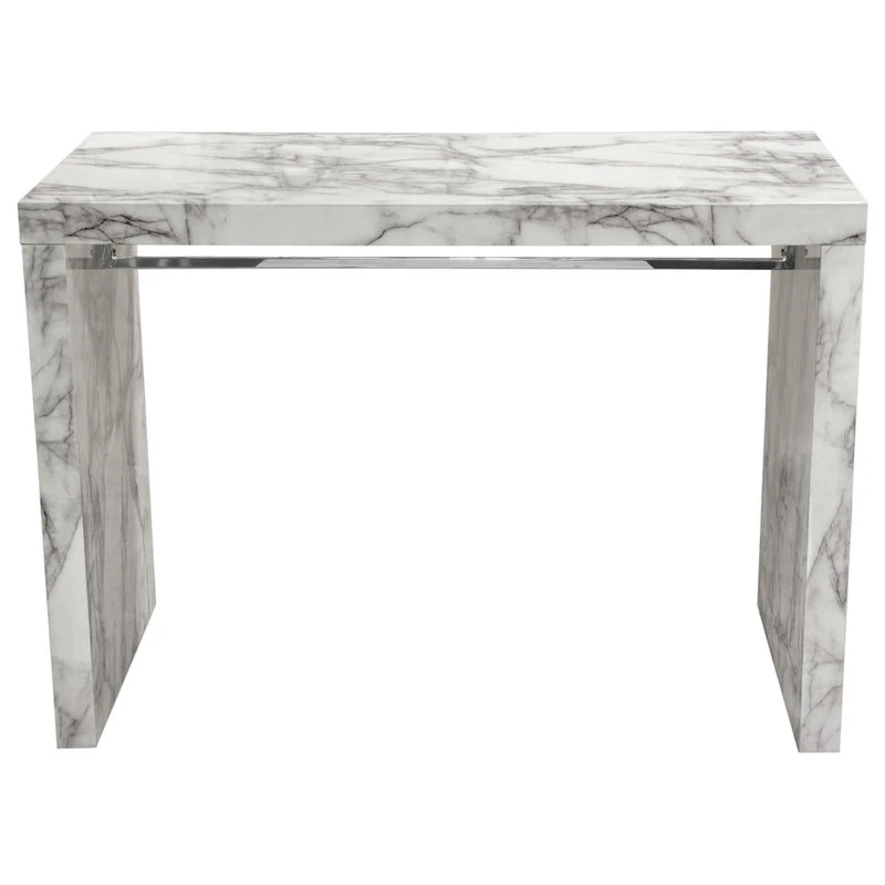 Nova Lifestyle Icon Faux Marble Waterfall Bar Height Table 1 Nova Lifestyle Icon Faux Marble Waterfall Bar Height Table