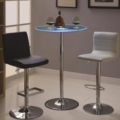 Coaster Home Furnishings Coaster 42" Transitioning LED Bar Table With Chrome Base -CHAMPRO shop 52118c3808e7a99c 1305 w800 h800 b0 p0