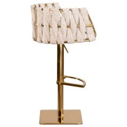 Statements By J Milano Adjustable Swivel Bar Counter Chair Stool, Off White, Gold -CHAMPRO shop 52b1e9c2003ea081 9483 w800 h800 b1 p0