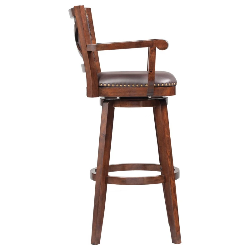 Boraam Industries, Inc. Broadmoor Swivel Stool, Cappuccino, 36" 2 Boraam Industries, Inc. Broadmoor Swivel Stool, Cappuccino, 36" - Image 2