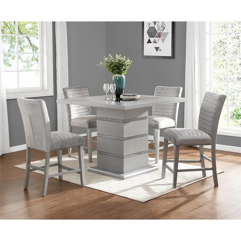 Global Furniture USA Silver Bar Height Table 3 Global Furniture USA Silver Bar Height Table - Image 3