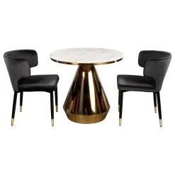 Statements By J Gigi Marble Top Dining Bistro Table -CHAMPRO shop 5481f3f80f342cdc 8268 w800 h800 b1 p0