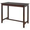 Linon Home Decor Products Linon Claridge 36" Wood Counter Height Pub Table In Walnut