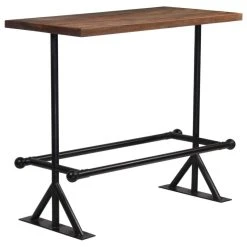Vida XL International B.V. VidaXL Bar Table Solid Reclaimed Wood Dark Brown 47.2"x23.6"x42.1" Wood Table 16 Vida XL International B.V. VidaXL Bar Table Solid Reclaimed Wood Dark Brown 47.2"x23.6"x42.1" Wood Table -CHAMPRO shop 5611108802eb5ce0 9993 w800 h800 b1 p0