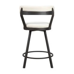 Domain Industries Inc. Lexicon Appert Metal Swivel Counter Height Chair In White (Set Of 2) -CHAMPRO shop 5b1131a30f97a5c0 2441 w800 h800 b1 p0