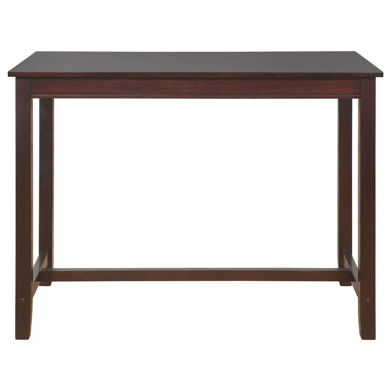 Linon Home Decor Products Linon Claridge 36" Wood Counter Height Pub Table In Walnut 2 Linon Home Decor Products Linon Claridge 36" Wood Counter Height Pub Table In Walnut - Image 2