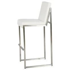 GDFStudio GDF Studio Velica White Leather Bar Stools, Set Of 2 -CHAMPRO shop 5c915f3201d3e457 6808 w800 h800 b1 p0